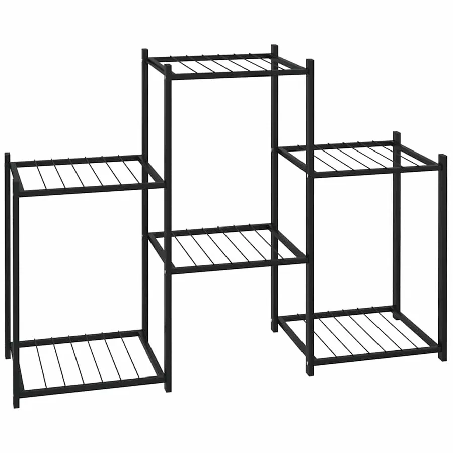 Jardinière 83x25x60 cm Noir Fer - 2