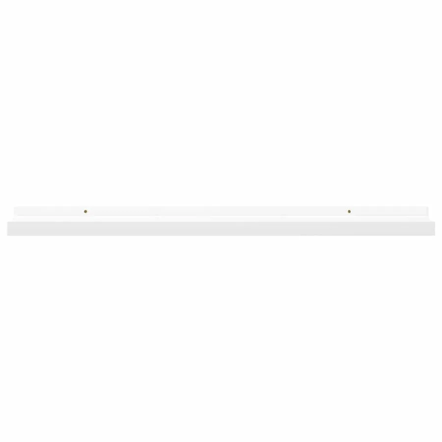 Étagères murales 4 pcs Blanc 80x9x3 cm - 5
