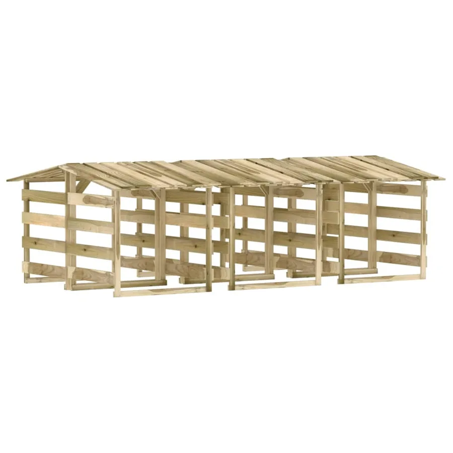 Pergolas avec toits 6 pcs 100x90x100 cm Bois de pin imprégné - 2