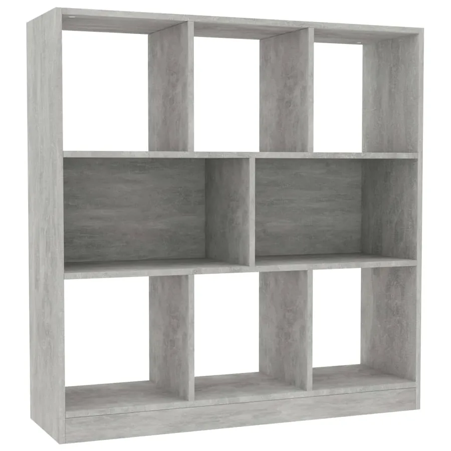 Bibliothèque Gris béton 97,5x29,5x100 cm Bois d'ingénierie - 2