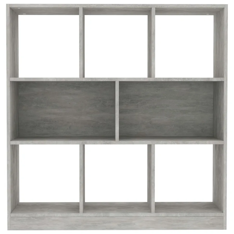 Bibliothèque Gris béton 97,5x29,5x100 cm Bois d'ingénierie - 4