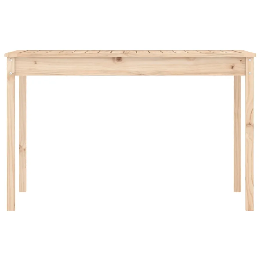 Table de jardin 121x82,5x76 cm bois massif de pin - 5