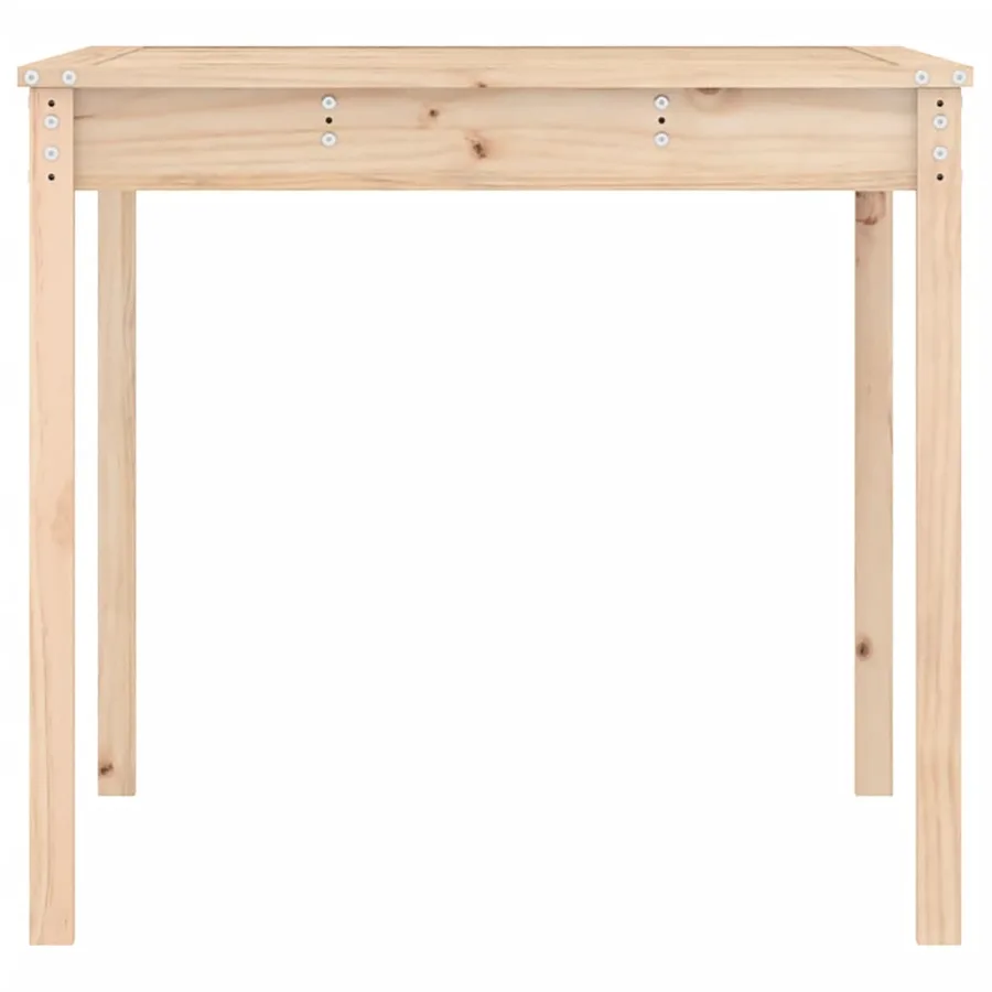 Table de jardin 121x82,5x76 cm bois massif de pin - 6