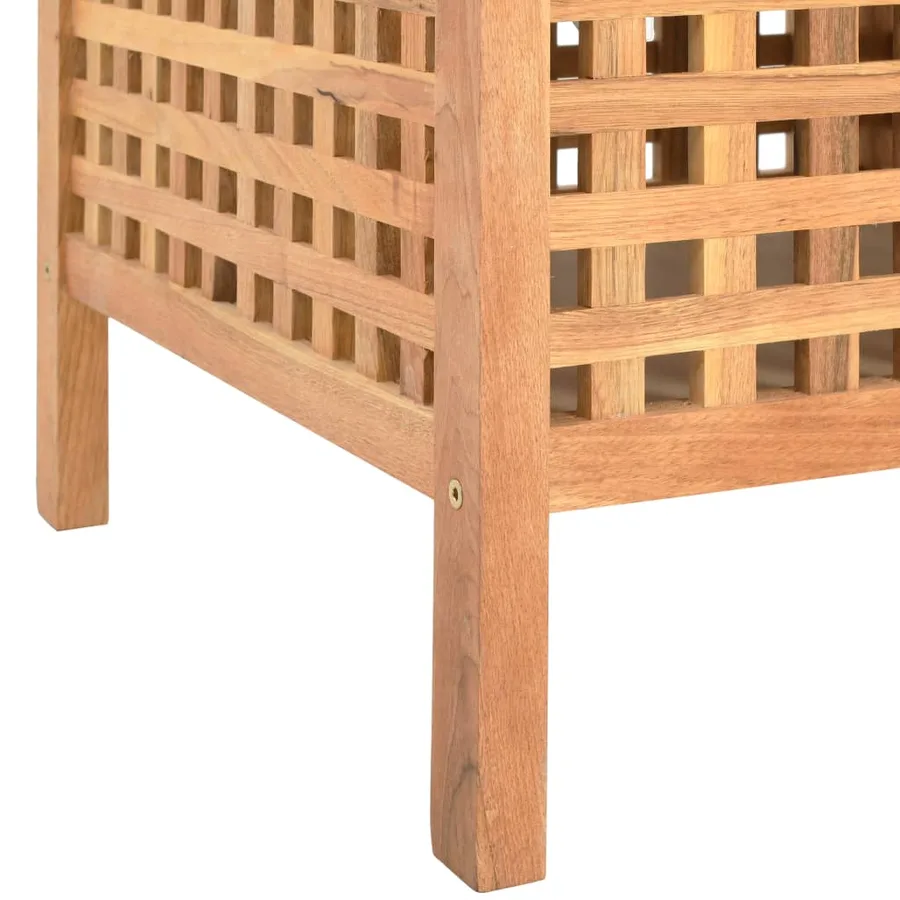 Banc de rangement 93x49x49 cm Bois de noyer massif - 7