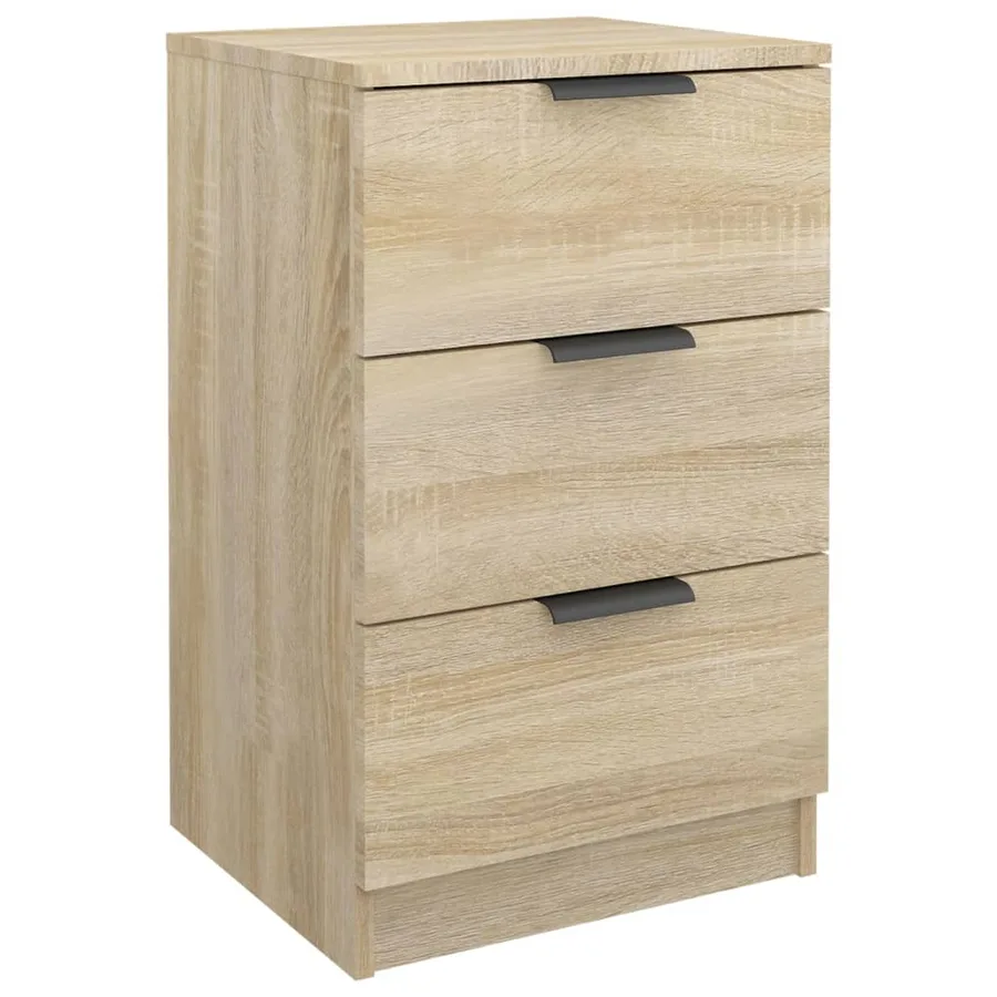 Tables de chevet 2 pcs Chêne sonoma 40x36x65 cm - 4
