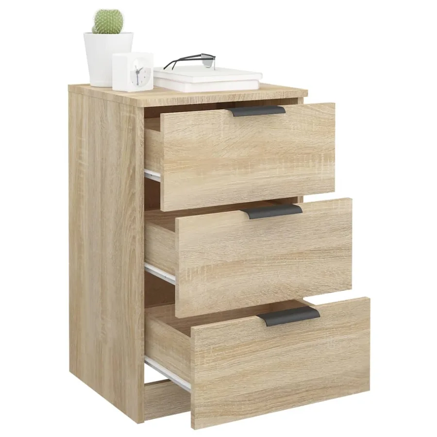 Tables de chevet 2 pcs Chêne sonoma 40x36x65 cm - 9