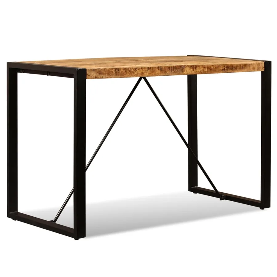 Table à manger Bois de manguier brut 120 cm - 4