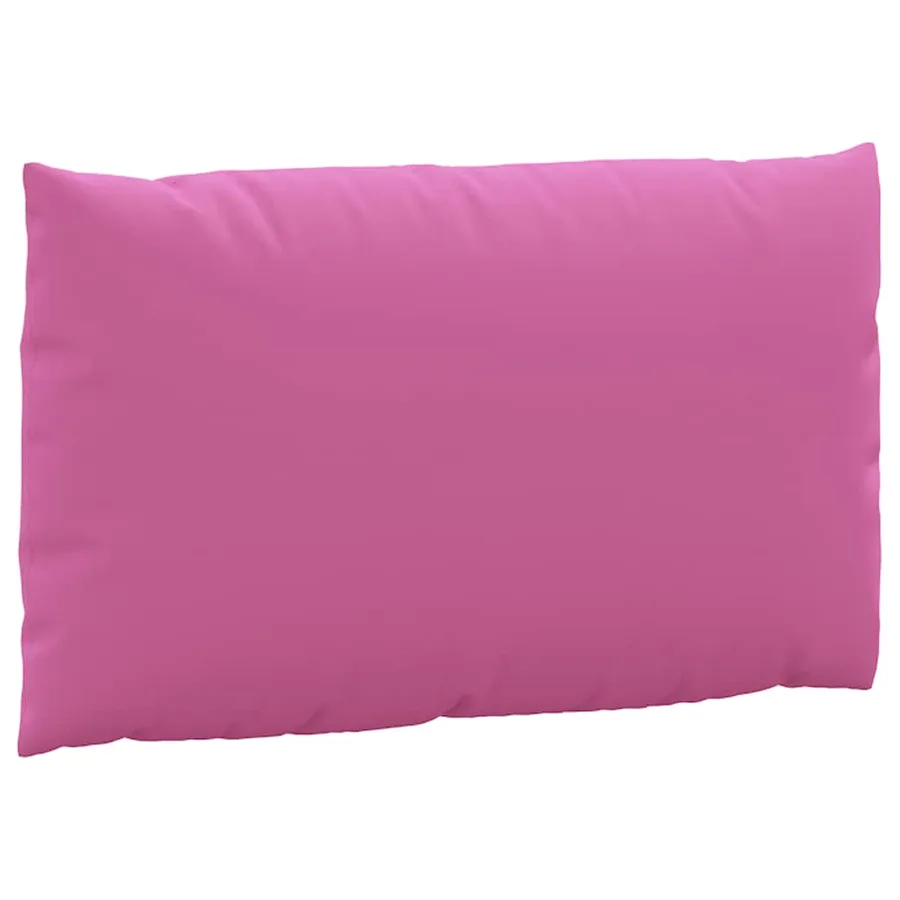 Coussins de palette lot de 3 rose tissu Oxford - 5