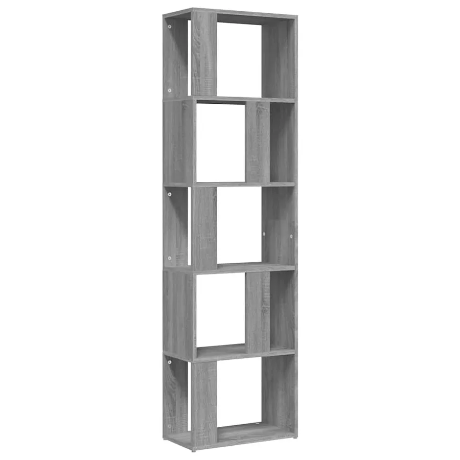 Bibliothèque Sonoma gris 45x24x160 cm Bois d'ingénierie - 2