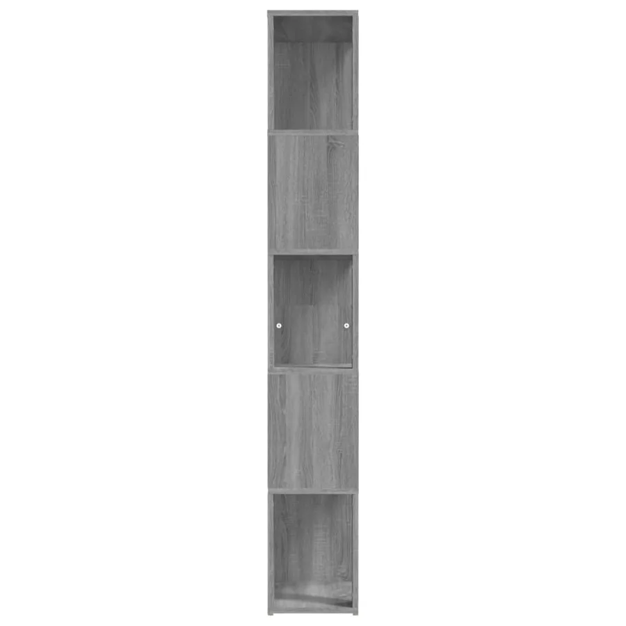 Bibliothèque Sonoma gris 45x24x160 cm Bois d'ingénierie - 6