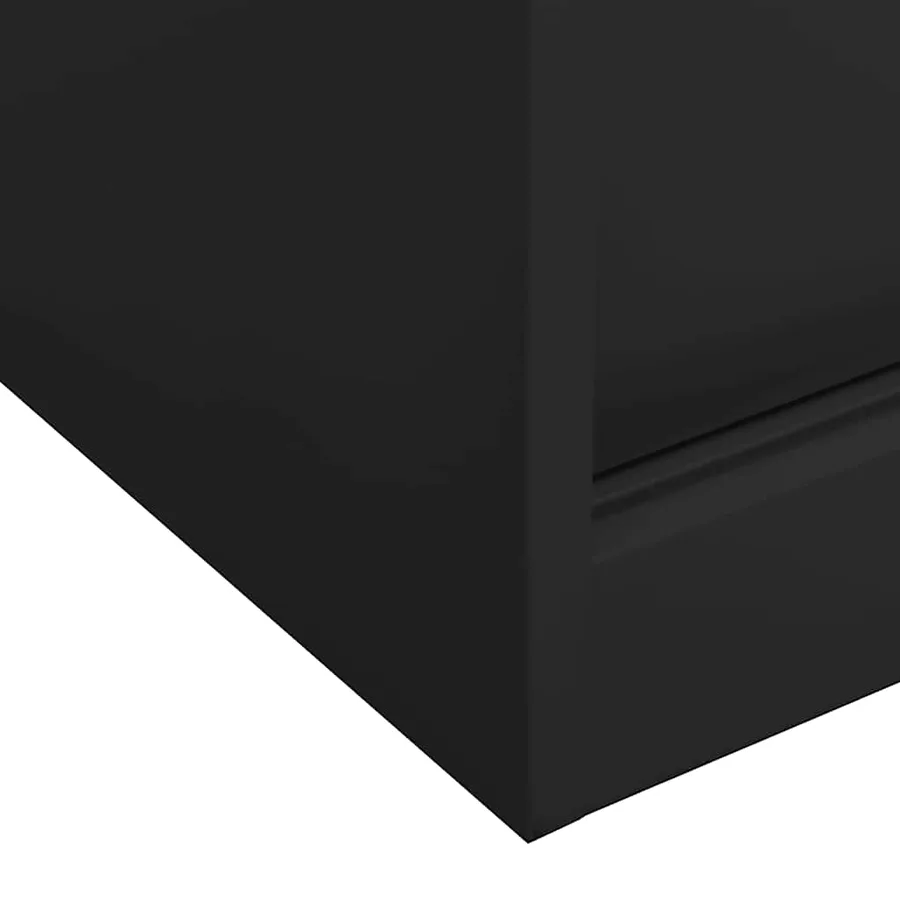 Armoire à portes coulissantes avec jardinière Anthracite Acier - 8