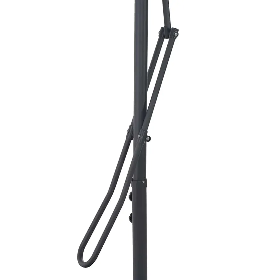Parasol d'extérieur avec mât en acier 250x250 cm vert - 5