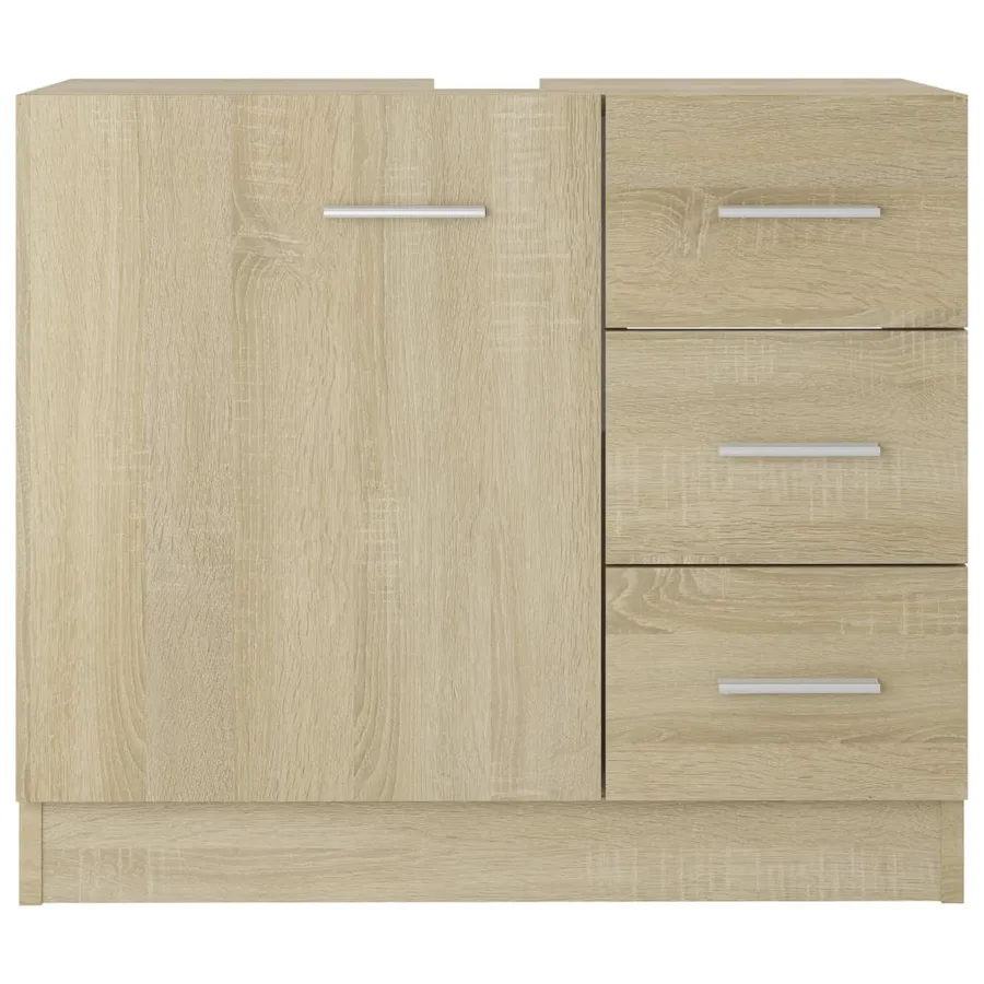 Armoire d'évier Chêne sonoma 63x30x54 cm Bois d'ingénierie - 5