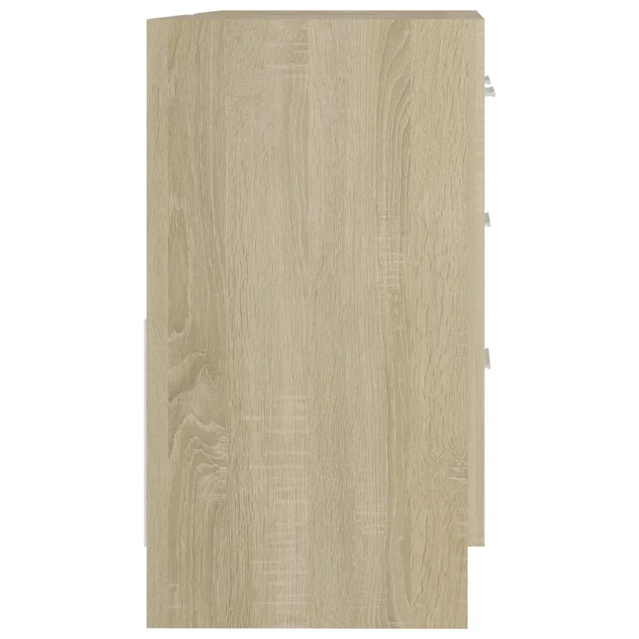 Armoire d'évier Chêne sonoma 63x30x54 cm Bois d'ingénierie - 6