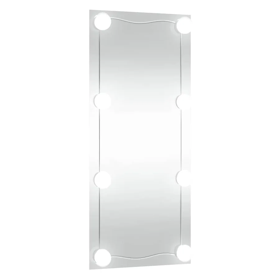 Miroir mural avec lumières LED 30x80 cm verre rectangulaire - 4