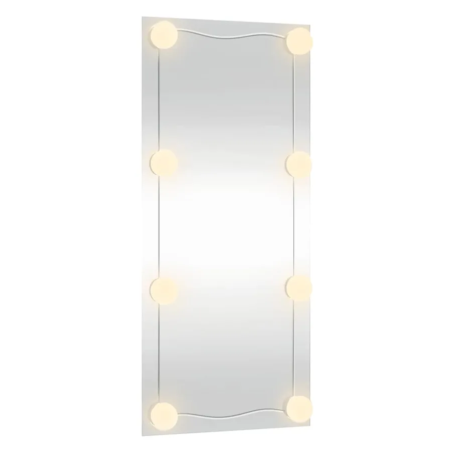 Miroir mural avec lumières LED 30x80 cm verre rectangulaire - 5