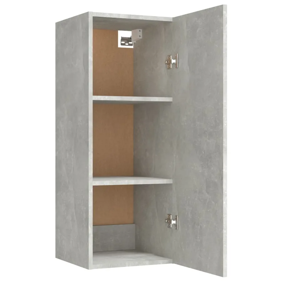 Armoire murale Gris béton 34,5x34x90 cm Bois d'ingénierie - 7