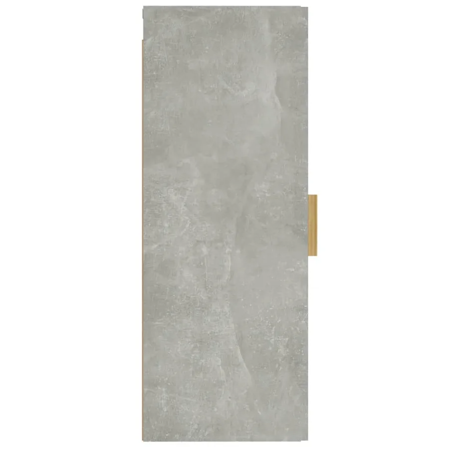 Armoire murale Gris béton 34,5x34x90 cm Bois d'ingénierie - 8