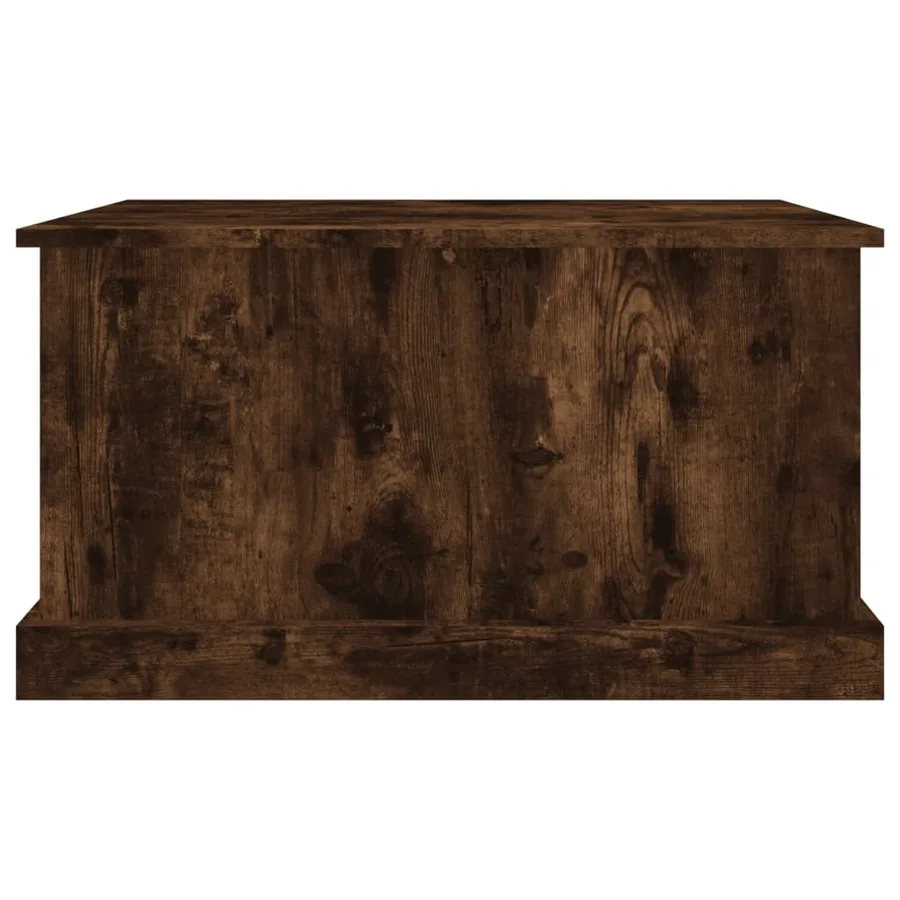 Boîte de rangement chêne fumé 70x40x38 cm bois d'ingénierie - 5