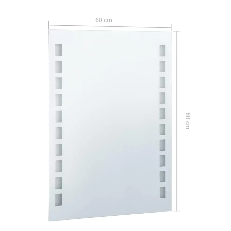 Miroir mural à LED pour salle de bains 60x80 cm - 8