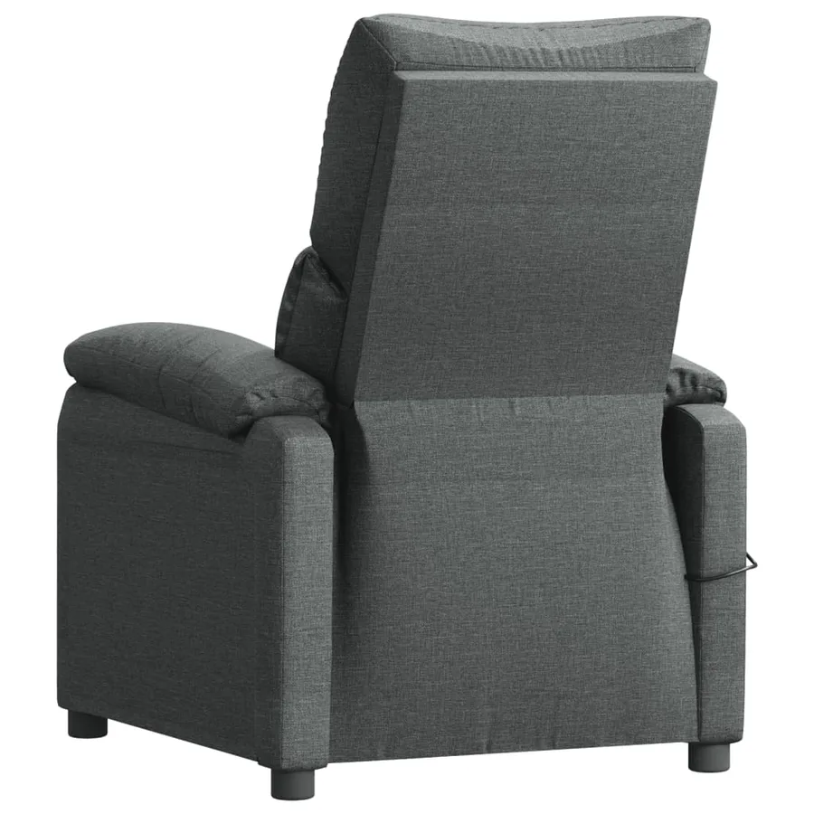 Fauteuil de massage Gris foncé Tissu - 6