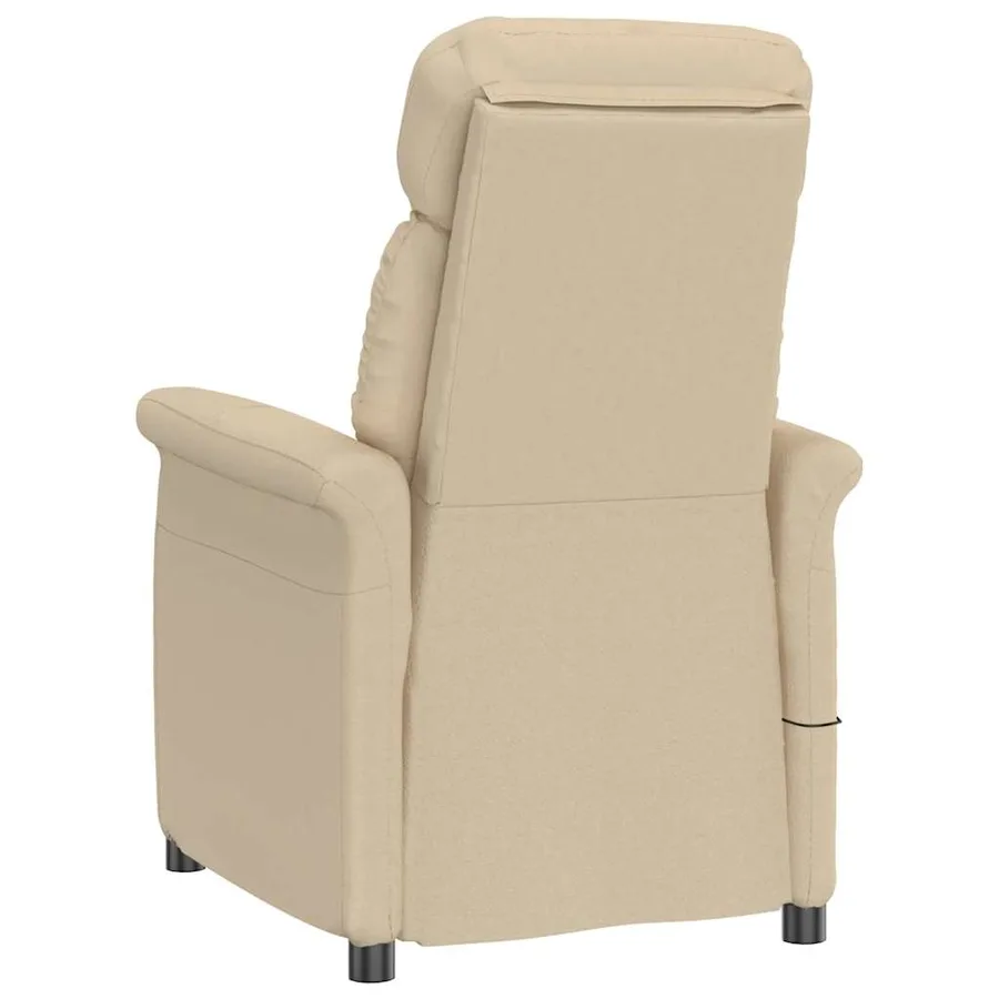 Chaise de massage Crème 96,5 x 70,5 x 95 cm Microfibre - 4