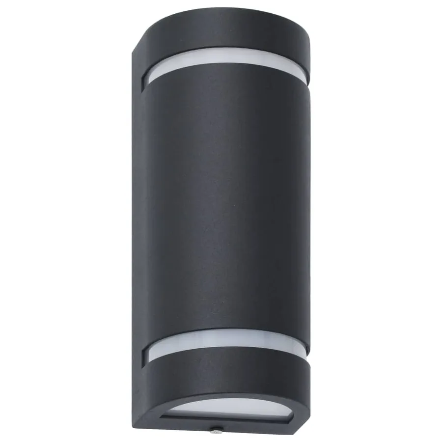 Appliques murales d'extérieur 2 pcs 35 W Noir Demi-rond - 3