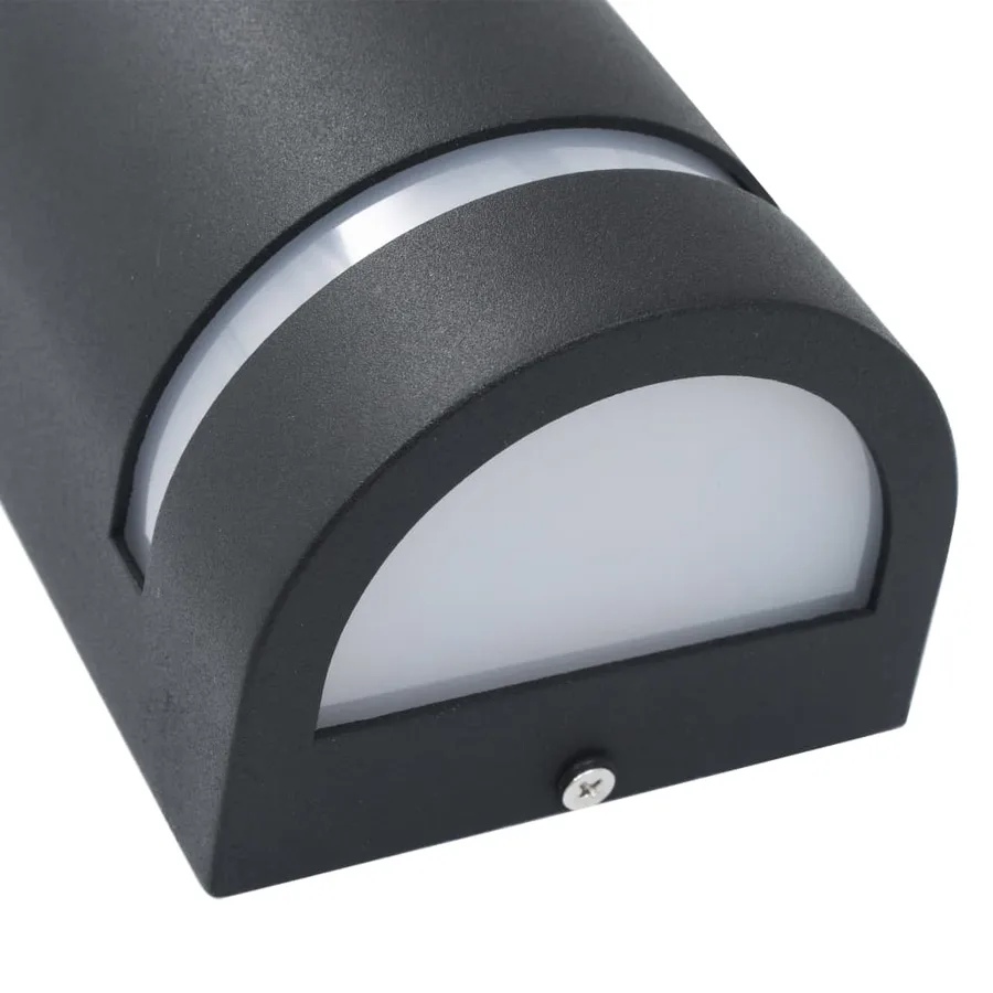 Appliques murales d'extérieur 2 pcs 35 W Noir Demi-rond - 6
