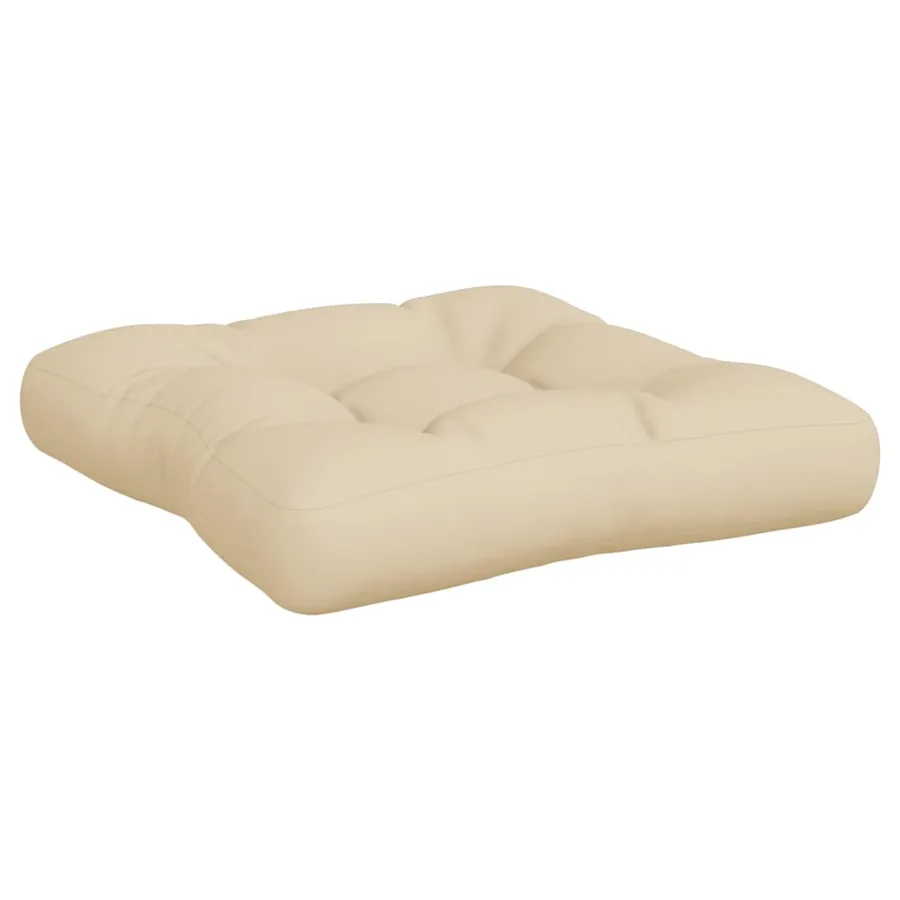 Coussins de palette lot de 2 beige tissu - 6