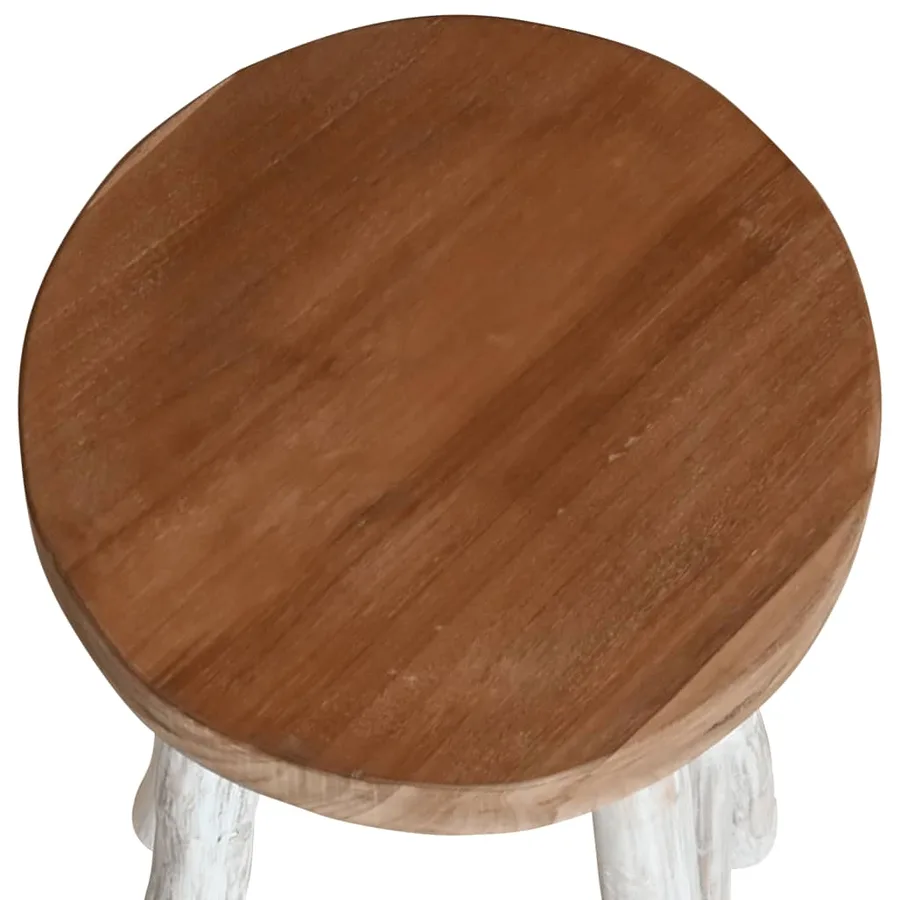 Chaise de bar Bois de teck solide - 3