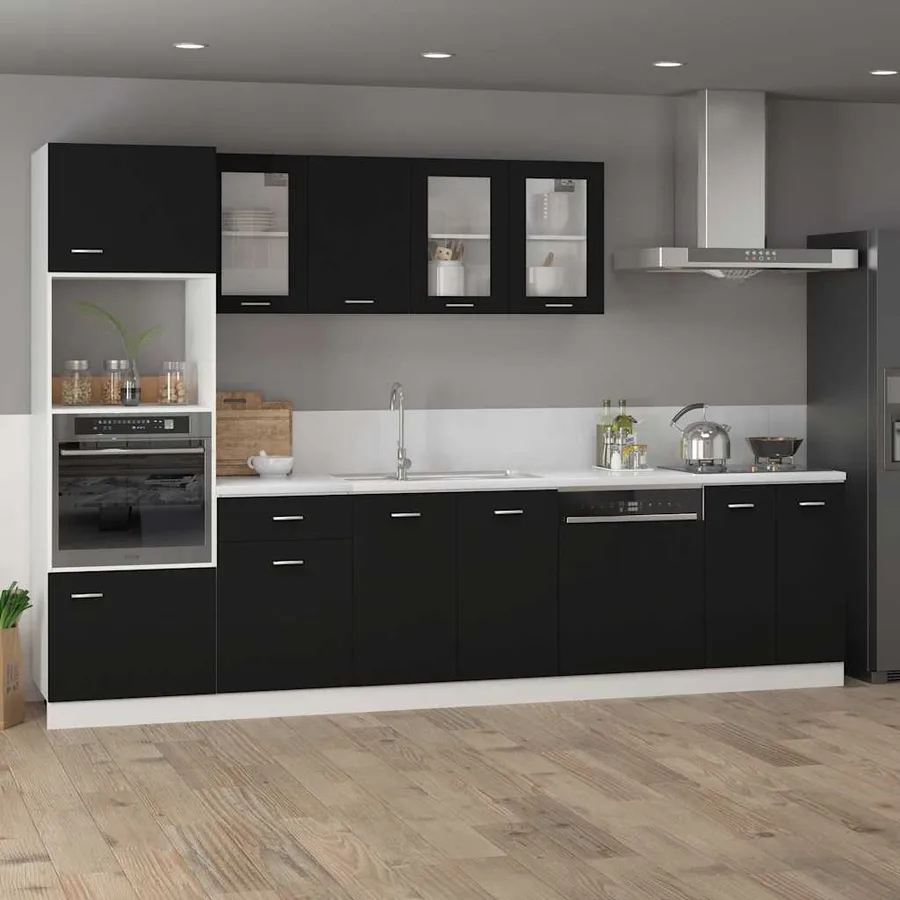 Armoire à tiroirs "Lyon" Noir 50 x 46 x 81,5 cm Bois d'ingénierie - 3