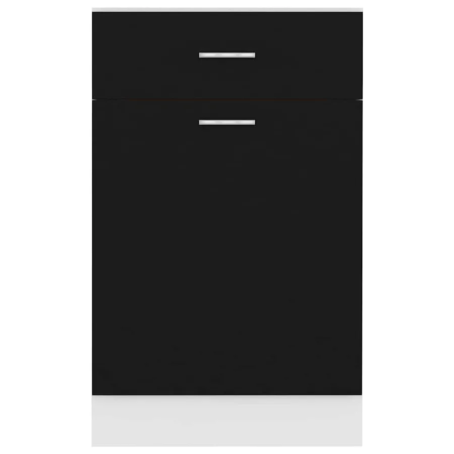Armoire à tiroirs "Lyon" Noir 50 x 46 x 81,5 cm Bois d'ingénierie - 7