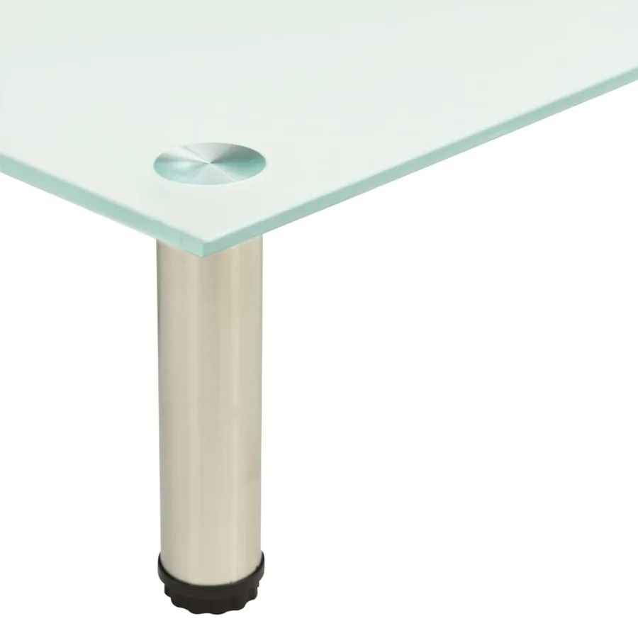 Meuble TV Givré 60x35x17 cm Verre trempé - 4