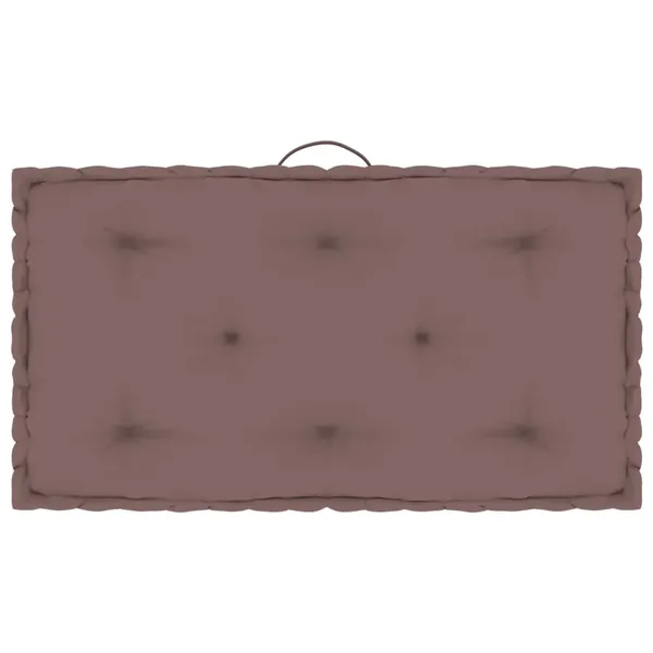 Coussin de plancher de palette Taupe 73x40x7 cm Coton