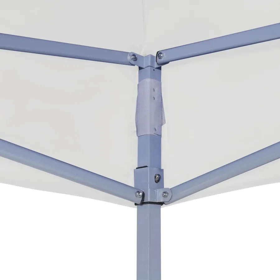 Tente de réception pliable professionnelle 3x3 m Acier Blanc - 3