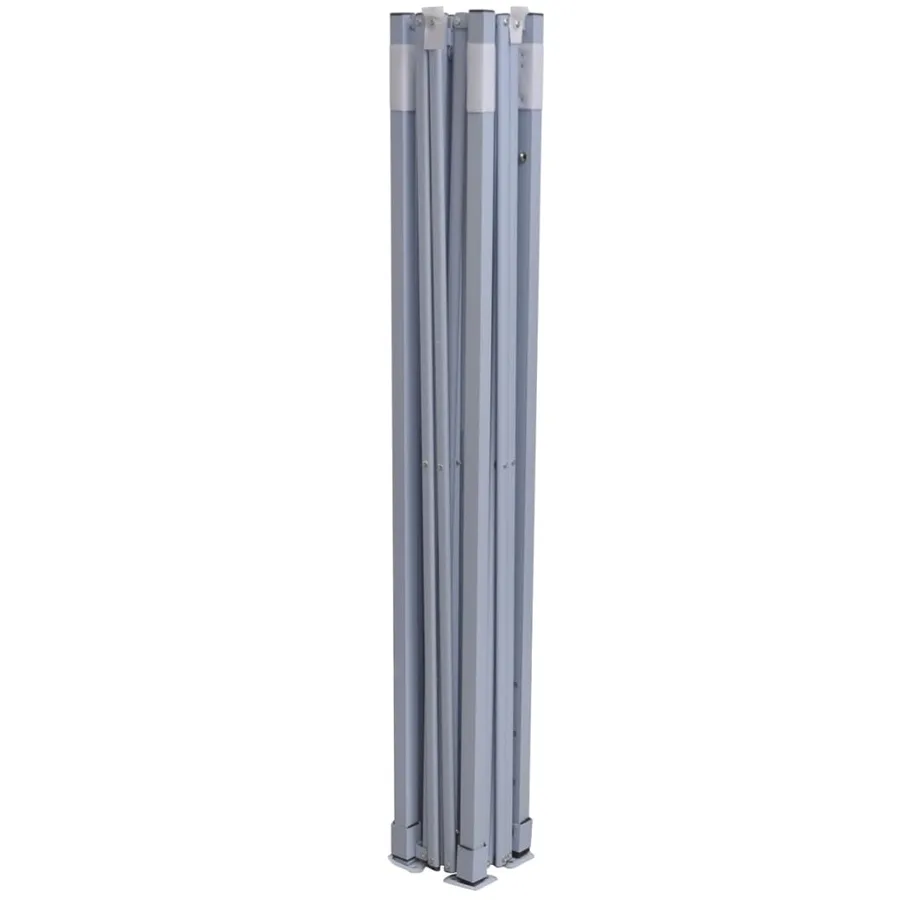 Tente de réception pliable professionnelle 3x3 m Acier Blanc - 7