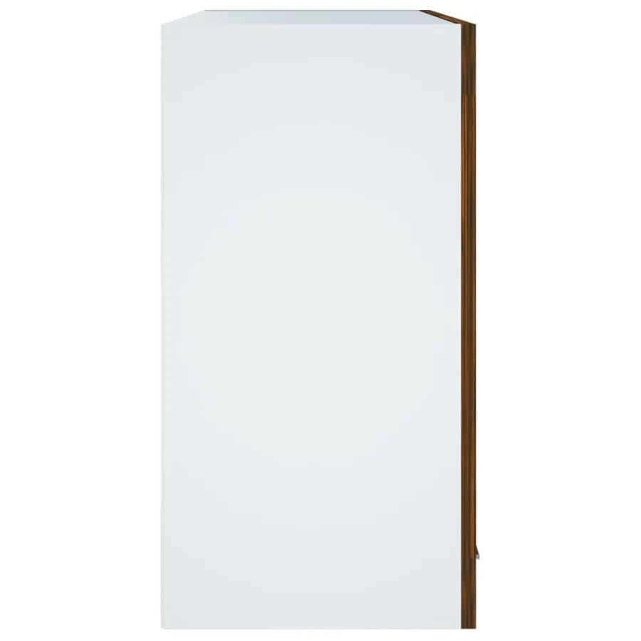 Vitrine suspendue "Lyon" Chêne fumé 60 x 31 x 60 cm Bois d'ingénierie - 4