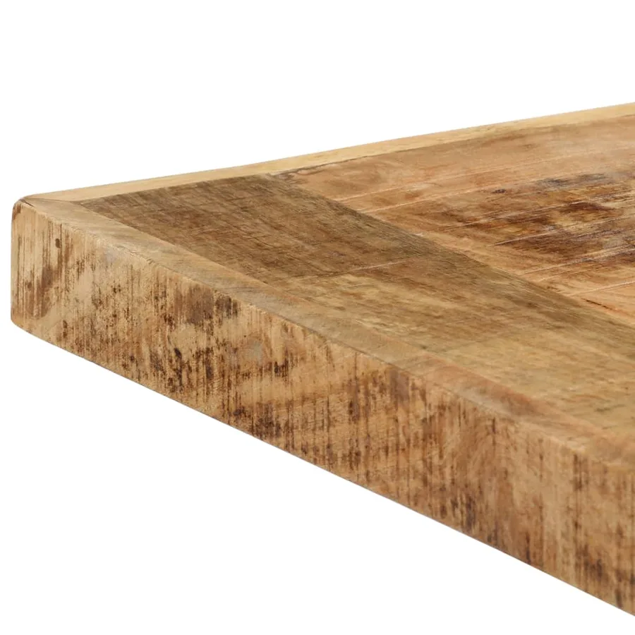 Table à manger 140x70x75 cm Bois de manguier massif brut - 5