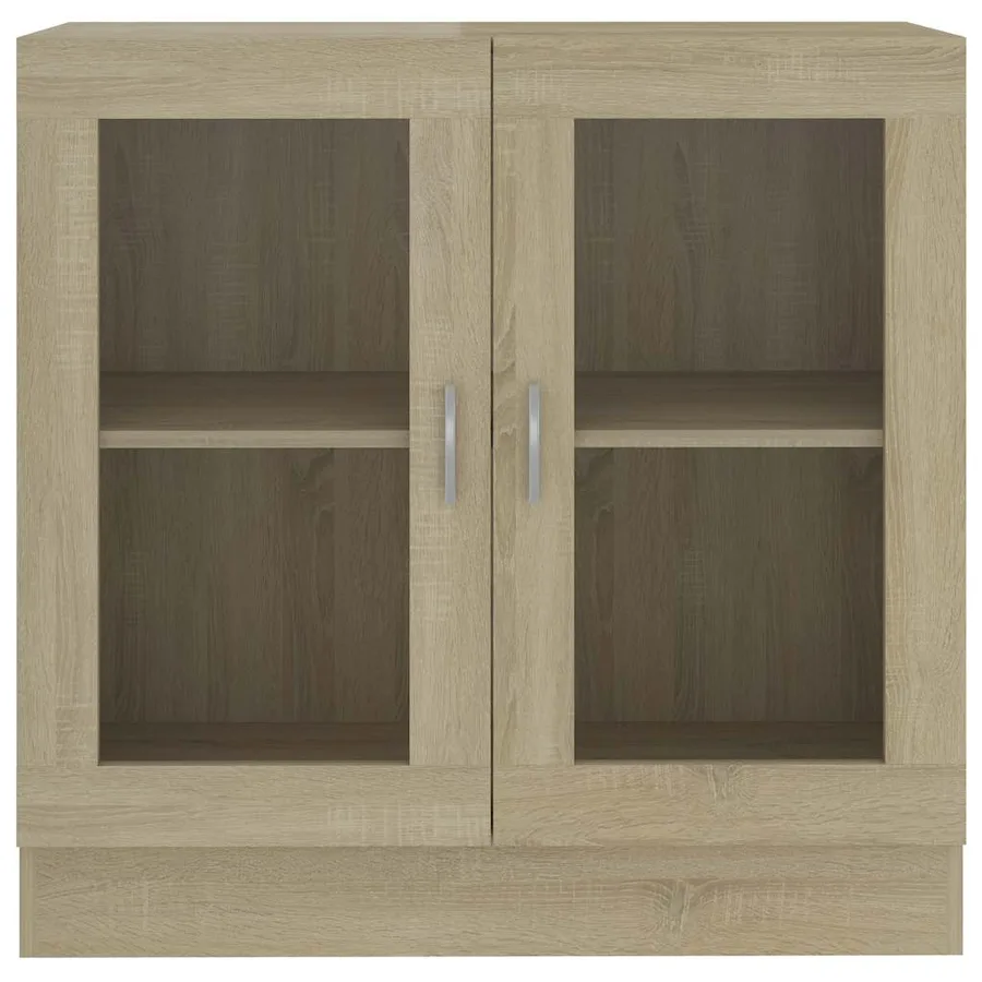 Armoire à vitrine Chêne sonoma 82,5x30,5x80cm Bois d'ingénierie - 5