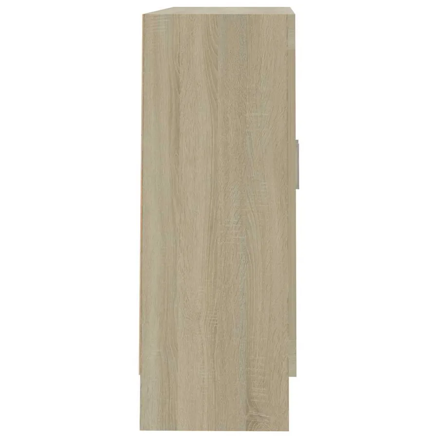 Armoire à vitrine Chêne sonoma 82,5x30,5x80cm Bois d'ingénierie - 6