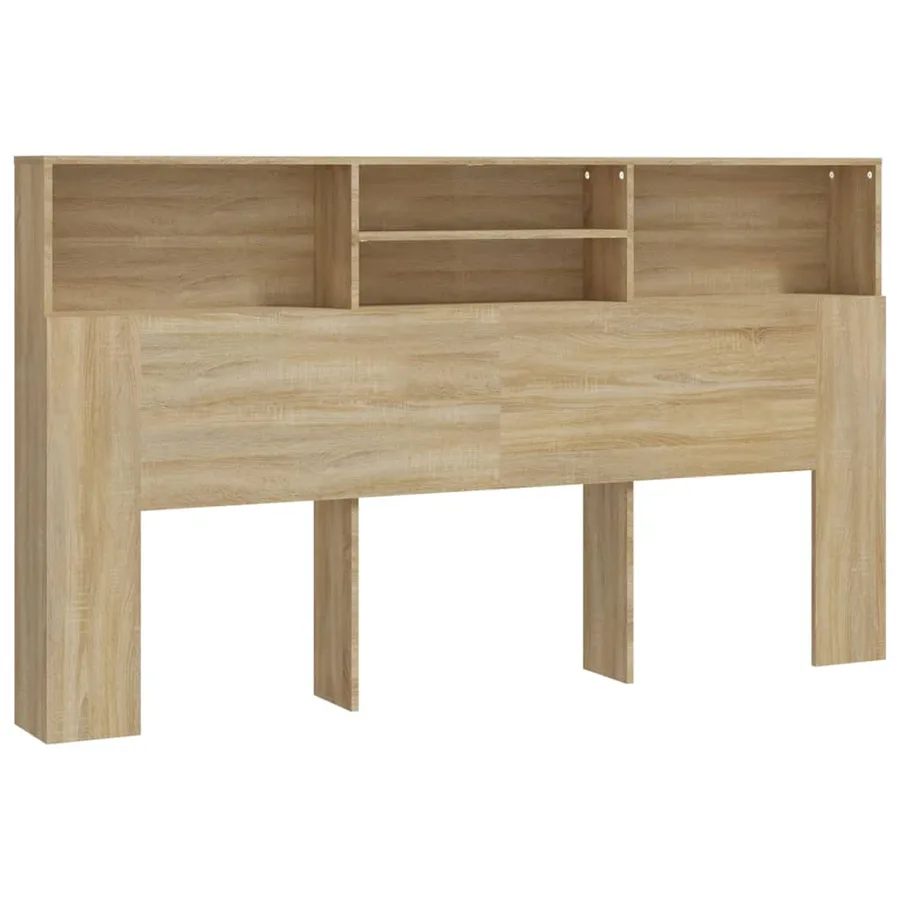 Armoire de tête de lit chêne sonoma 180x19x103,5 cm - 2