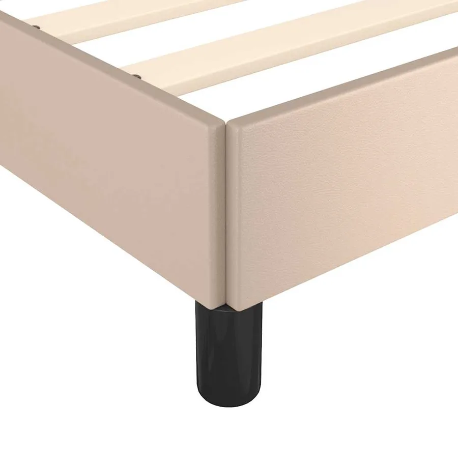 Cadre de lit avec tête de lit sans matelas cappuccino 180x200cm - 7