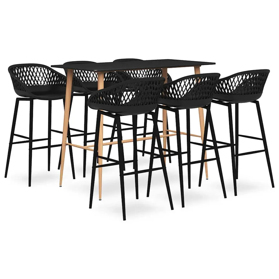 Ensemble de bar 7 pcs Noir