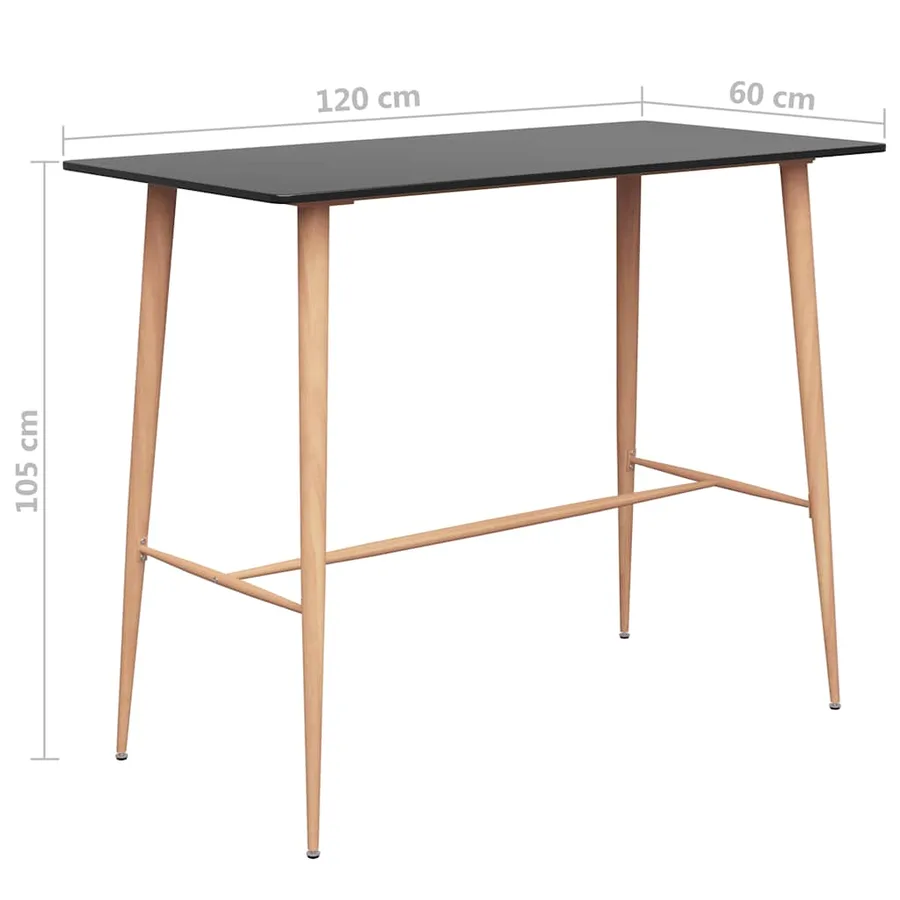 Ensemble de bar 7 pcs Noir - 12