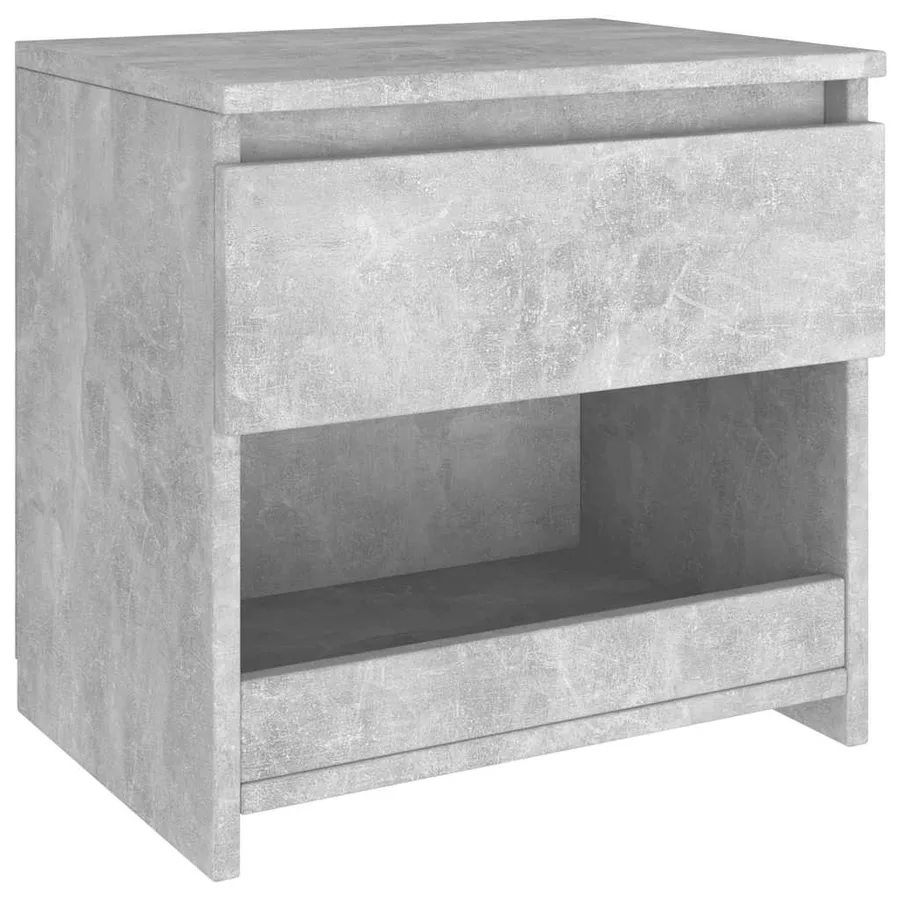 Tables de chevet 2 pcs Gris béton 40x30x39 cm Bois d’ingénierie - 4