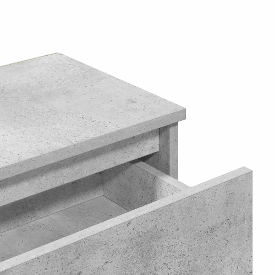 Tables de chevet 2 pcs Gris béton 40x30x39 cm Bois d’ingénierie - 9