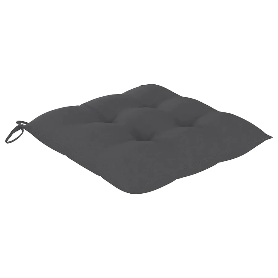 Chaises de jardin lot de 6 avec coussins Bois de teck massif - 10