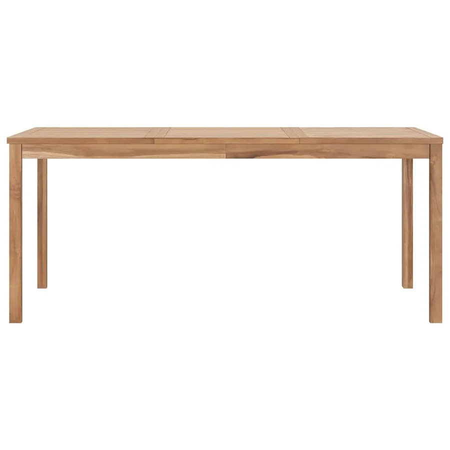 Table à dîner de jardin 180x90x77 cm Bois de teck solide - 2