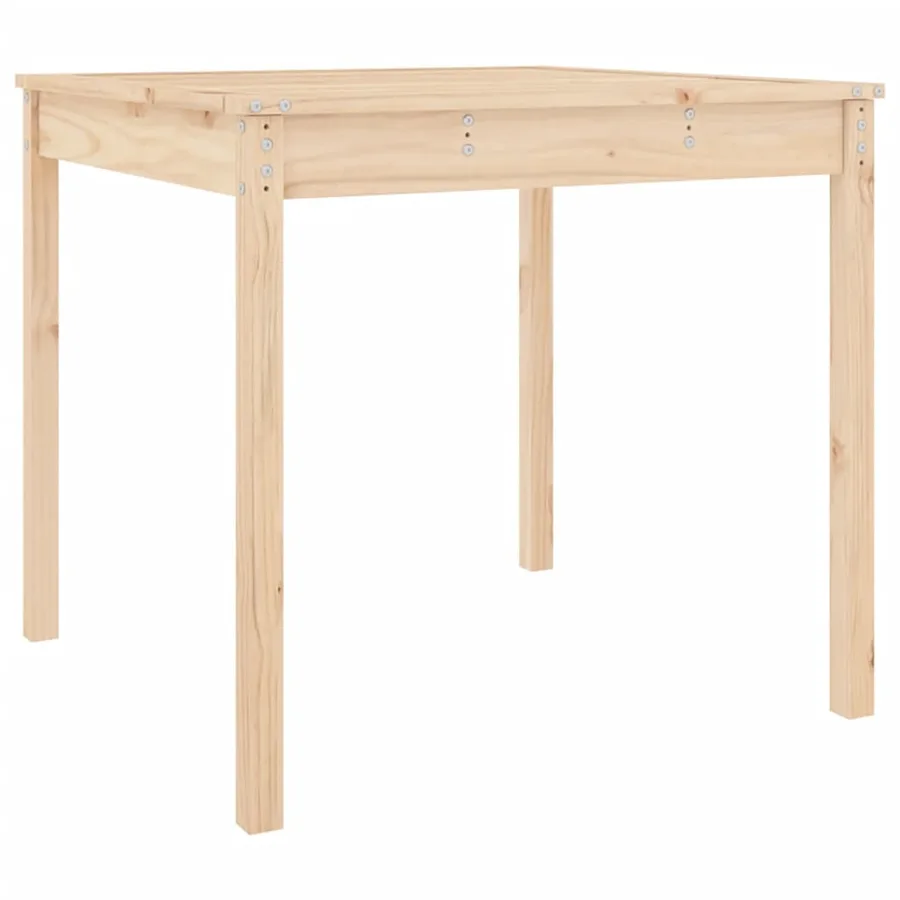 Table de jardin 82,5x82,5x76 cm bois massif de pin - 2