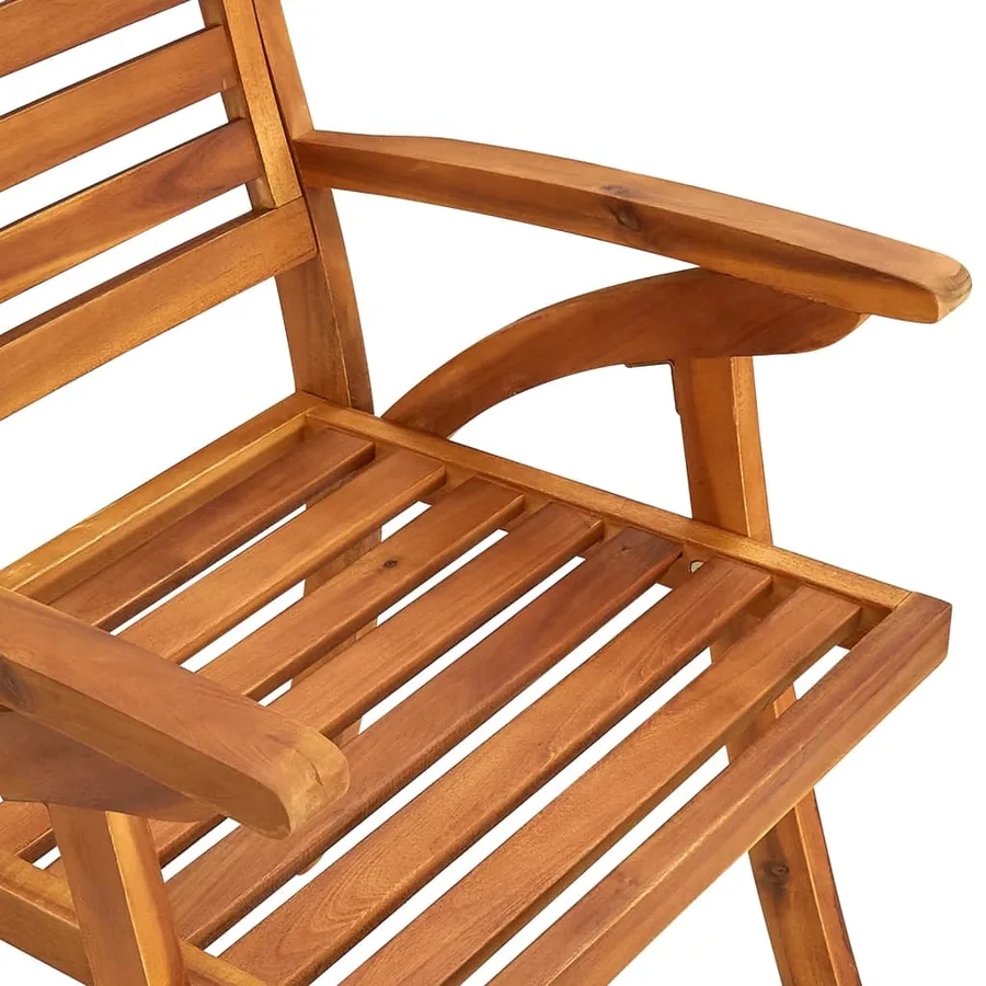 Chaises de jardin lot de 6 Bois d'acacia solide - 6